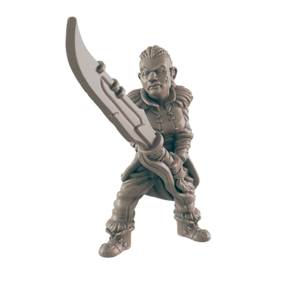 Barbarian Goliath Female - Everyday Heroes - Minis - EC3D - - Dungeons & Dragons - RPG - Tabletop - EC3D - Miniature