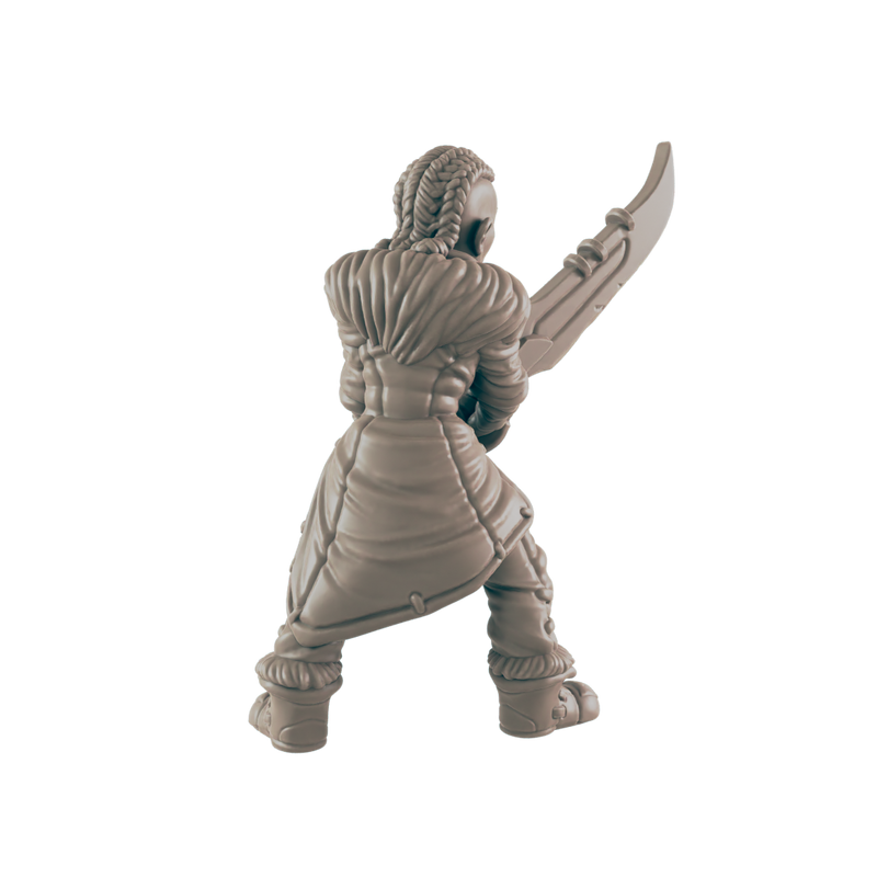 Barbarian Goliath Female - Everyday Heroes - Minis - EC3D - - Dungeons & Dragons - RPG - Tabletop - EC3D - Miniature