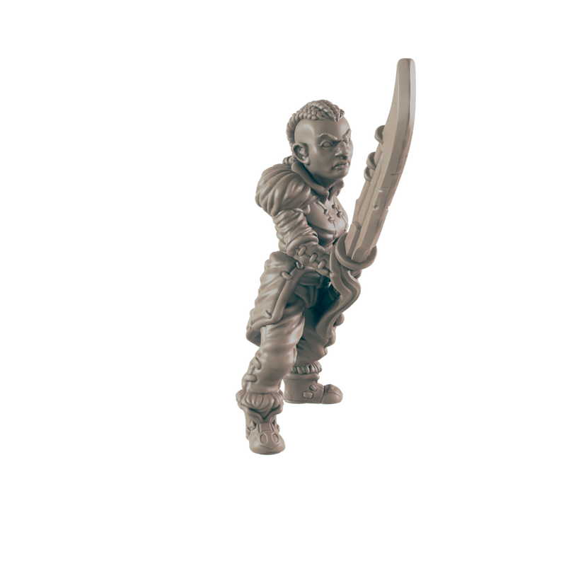 Barbarian Goliath Female - Everyday Heroes - Minis - EC3D - - Dungeons & Dragons - RPG - Tabletop - EC3D - Miniature