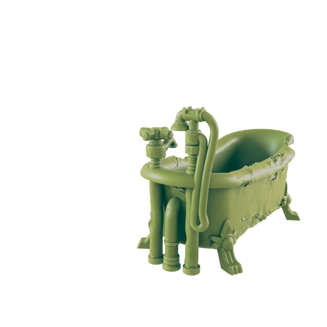 Bathroom Furniture - Beyond the Badlands - Scatter- EC3D - Cyber Punk - SciFi RPG