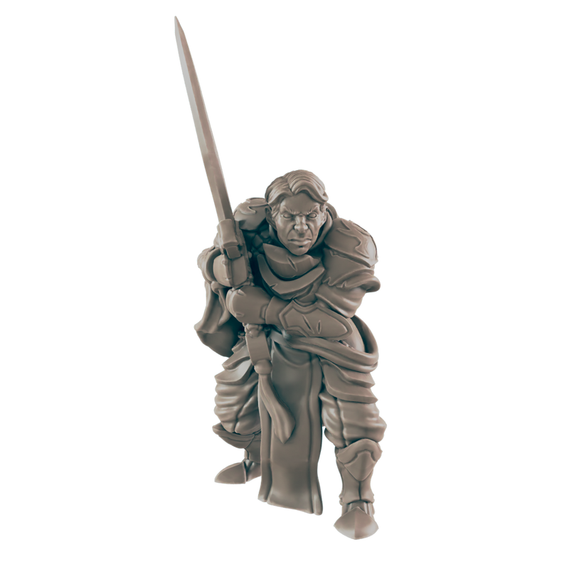 Battlemaster Human Male - Everyday Heroes - Minis - EC3D - - Dungeons & Dragons - RPG - Tabletop - EC3D - Miniature