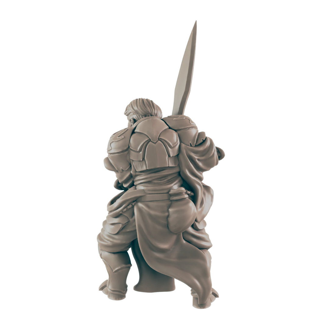 Battlemaster Human Male - Everyday Heroes - Minis - EC3D - - Dungeons & Dragons - RPG - Tabletop - EC3D - Miniature