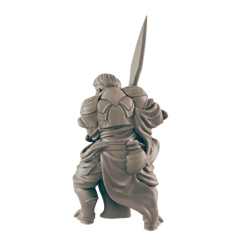 Battlemaster Human Male - Everyday Heroes - Minis - EC3D - - Dungeons & Dragons - RPG - Tabletop - EC3D - Miniature