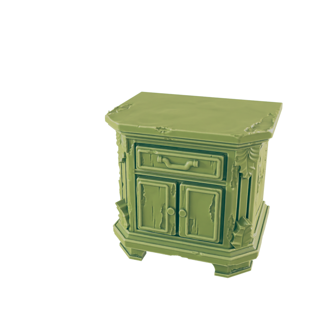 Bedroom Furniture - Beyond the Badlands - Scatter- EC3D - Cyber Punk - SciFi RPG