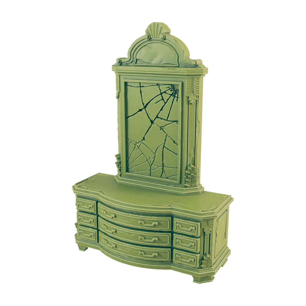 Bedroom Furniture - Beyond the Badlands - Scatter- EC3D - Cyber Punk - SciFi RPG