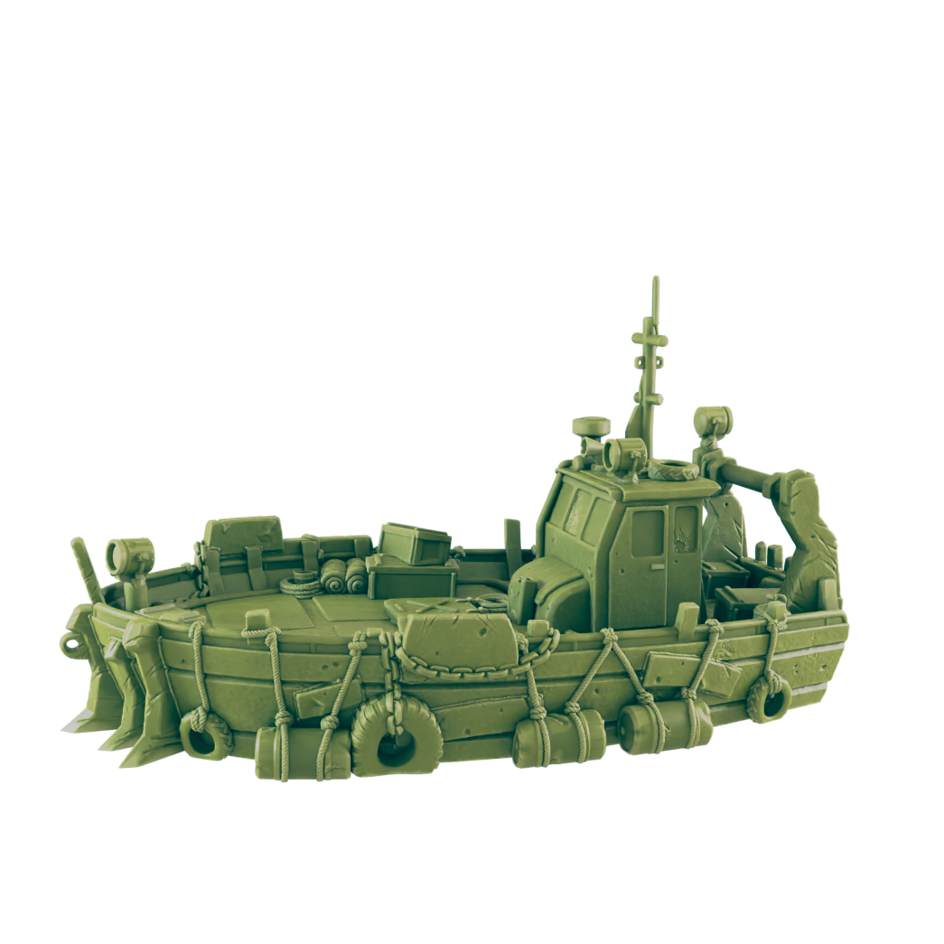 Boat - Beyond the Badlands - Scatter- EC3D - Cyber Punk - SciFi RPG