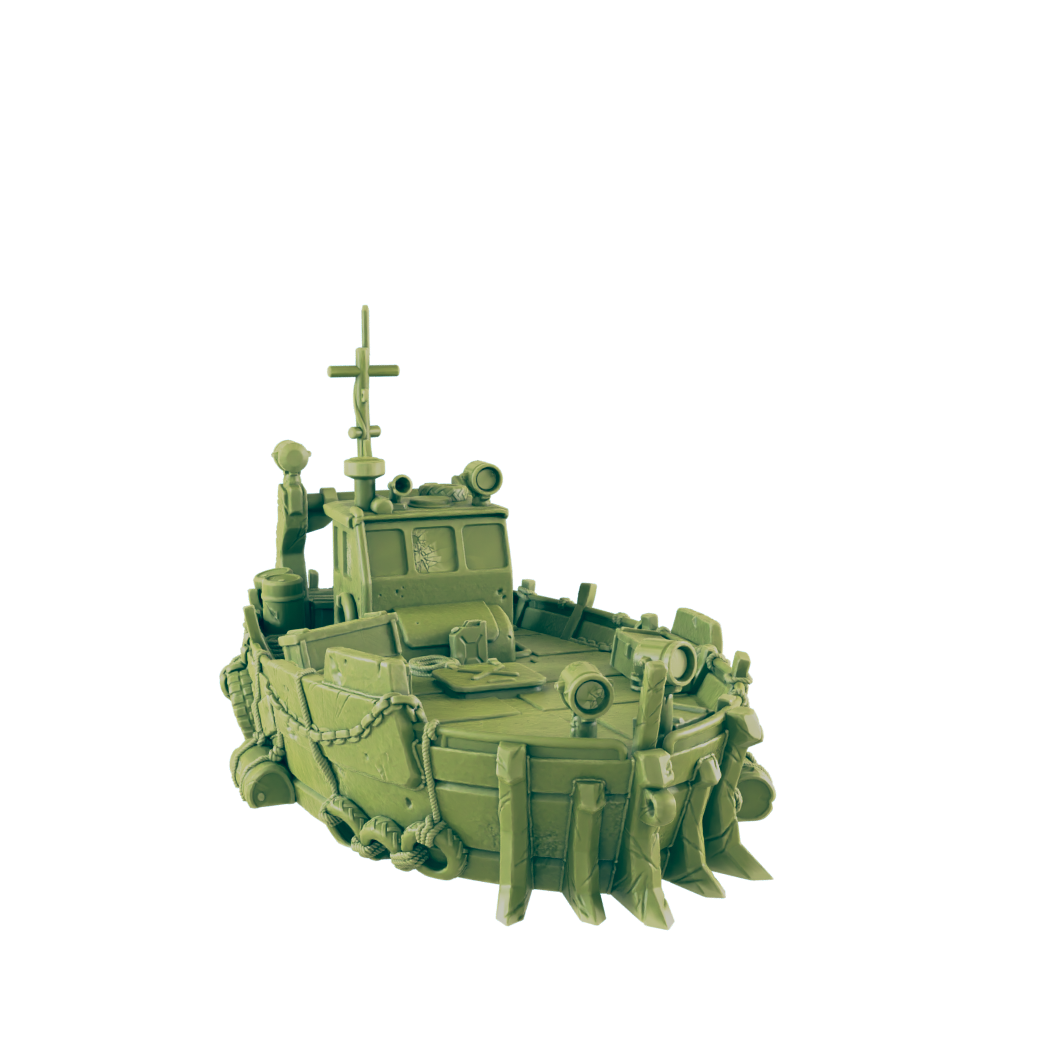 Boat - Beyond the Badlands - Scatter- EC3D - Cyber Punk - SciFi RPG