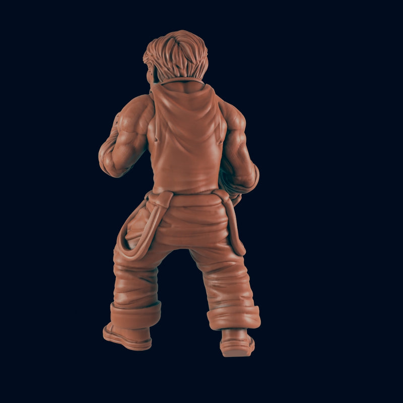 The Boxer - Bolts and Brimstone - Minis - EC3D - Steampunk - SciFi RPG