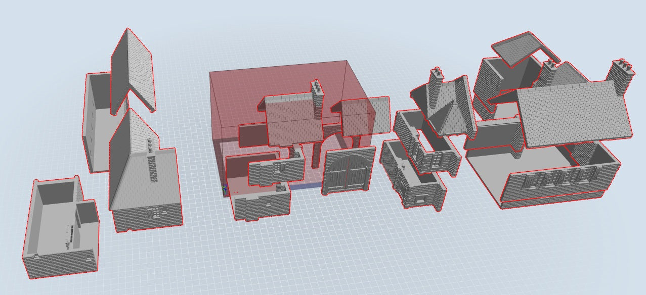 Brecourt Manor - War Across Europe - Terrain - 28mm - 20mm - 15mm -  WOW Buildings