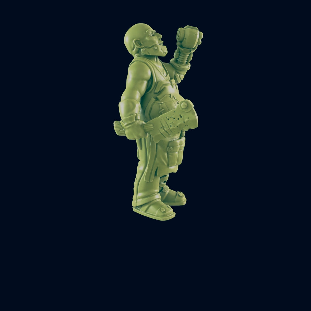 Butcher - Beyond the Badlands - Mini - EC3D - Cyber Punk - SciFi RPG