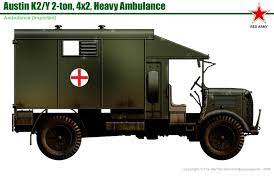 Austin K2/Y Ambulance - UK Army - Bolt Action - wargame3d- 28mm Scale
