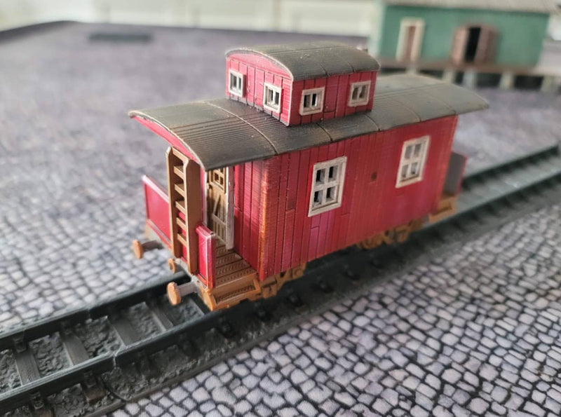 Train System Caboose - Resin 28mm Miniatures - Bolt Action - Deweycat