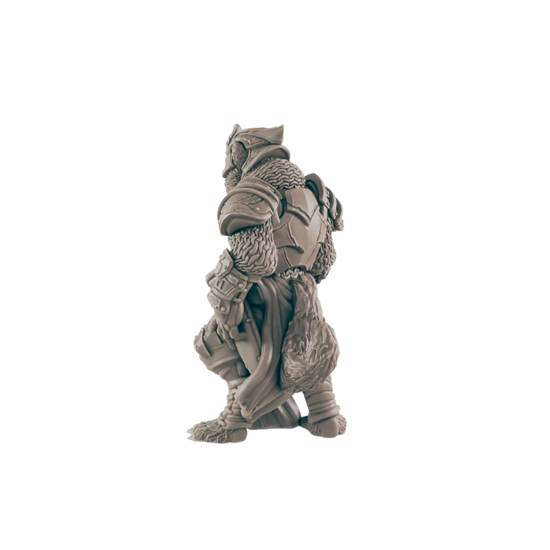 Catfolk Guardsmen - Everyday Folk - Mini - EC3D - - Dungeons & Dragons - RPG - Tabletop - EC3D - Miniature