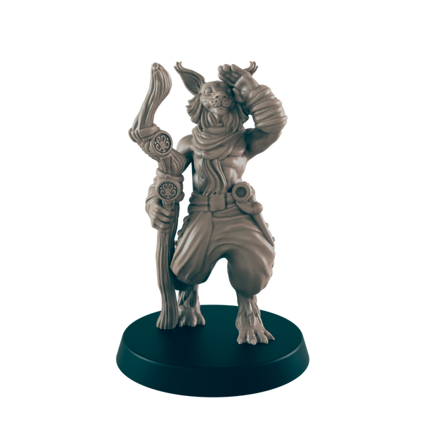 Catfolk Guide - Everyday Heroes - Minis - EC3D - - Dungeons & Dragons - RPG - Tabletop - EC3D - Miniature