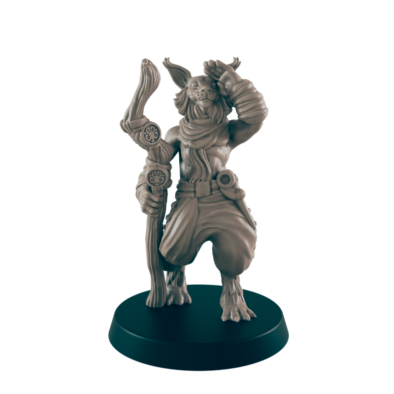 Catfolk Guide - Everyday Heroes - Minis - EC3D - - Dungeons & Dragons - RPG - Tabletop - EC3D - Miniature