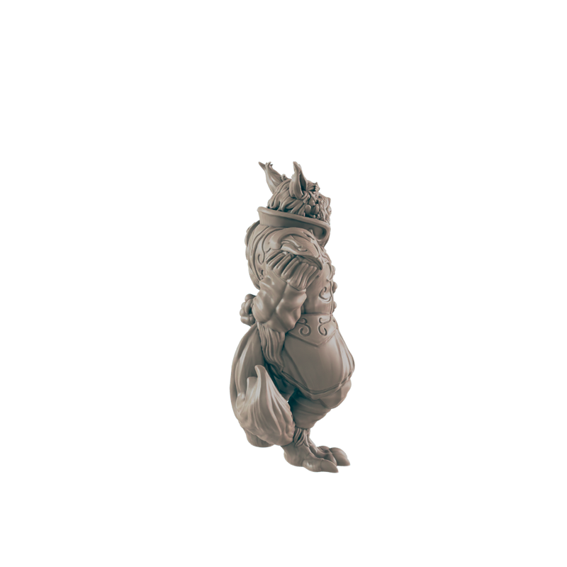 Catfolk Noble - Everyday Folk - Minis - EC3D - - Dungeons & Dragons - RPG - Tabletop - EC3D - Miniature