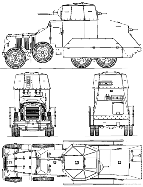 Fiat 611 - Italian Army - 28mm Scale - Bolt Action - wargame3d