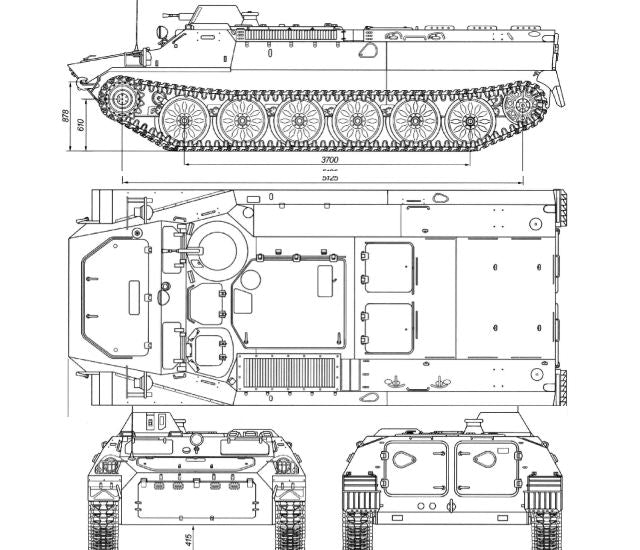 MT-LB Amphibious - Russian Army -  wargame3d- 28mm Scale