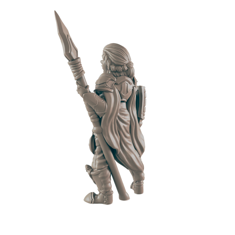 Cleric Human Female - Everyday Heroes - Minis - EC3D - - Dungeons & Dragons - RPG - Tabletop - EC3D - Miniature