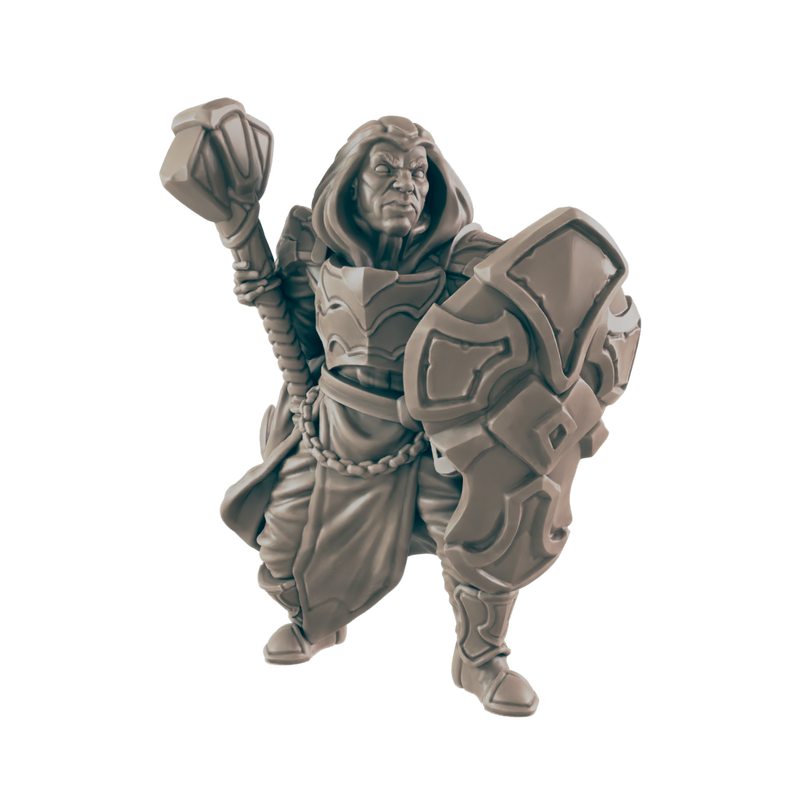 Cleric Human Male - Everyday Heroes - Minis - EC3D - - Dungeons & Dragons - RPG - Tabletop - EC3D - Miniature