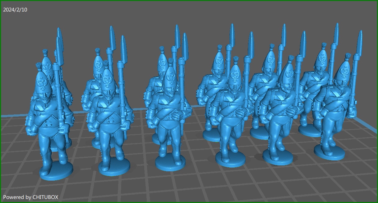 28mm Napoleonic Pavlov Grenadier btg 1812-14 - 12 minis