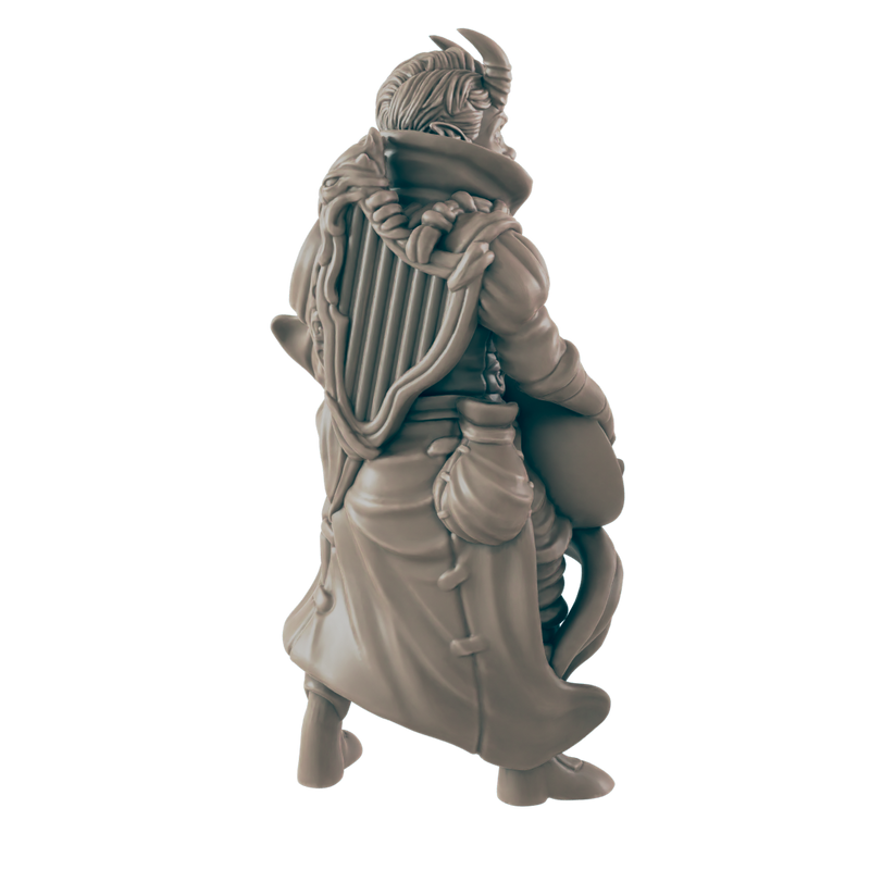 Bard Demonkin Male - Everyday Heroes - Minis - EC3D - - Dungeons & Dragons - RPG - Tabletop - EC3D - Miniature