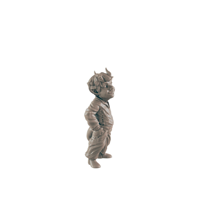 Demonkin Kid - Everyday Folk - Mini - EC3D - - Dungeons & Dragons - RPG - Tabletop - EC3D - Miniature