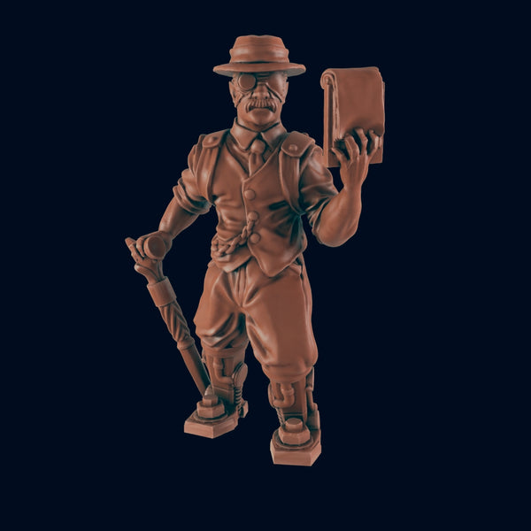 Detective - Bolts and Brimstone - Minis - EC3D - Steampunk - SciFi RPG