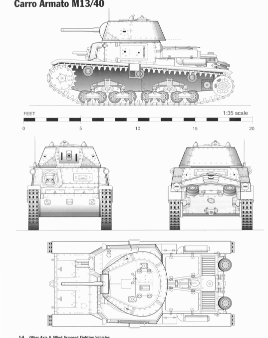 Carro Armato-13-40 - Italian Army - 28mm Scale - Bolt Action - wargame3d