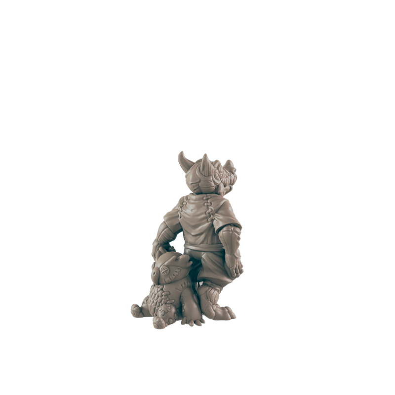 Demonkin Youngling - Everyday Folk - Minis - EC3D - - Dungeons & Dragons - RPG - Tabletop - EC3D - Miniature