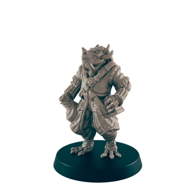 Demonkin Male Merchant - Everyday Folk - Minis - EC3D - - Dungeons & Dragons - RPG - Tabletop - EC3D - Miniature