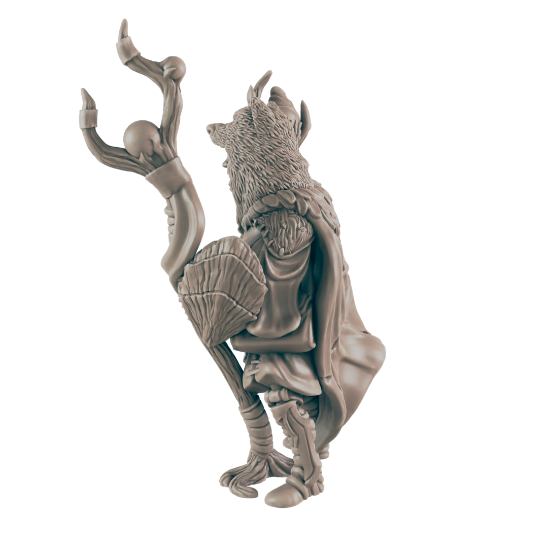 Druid Human Male - Everyday Heroes - Minis - EC3D - - Dungeons & Dragons - RPG - Tabletop - EC3D - Miniature