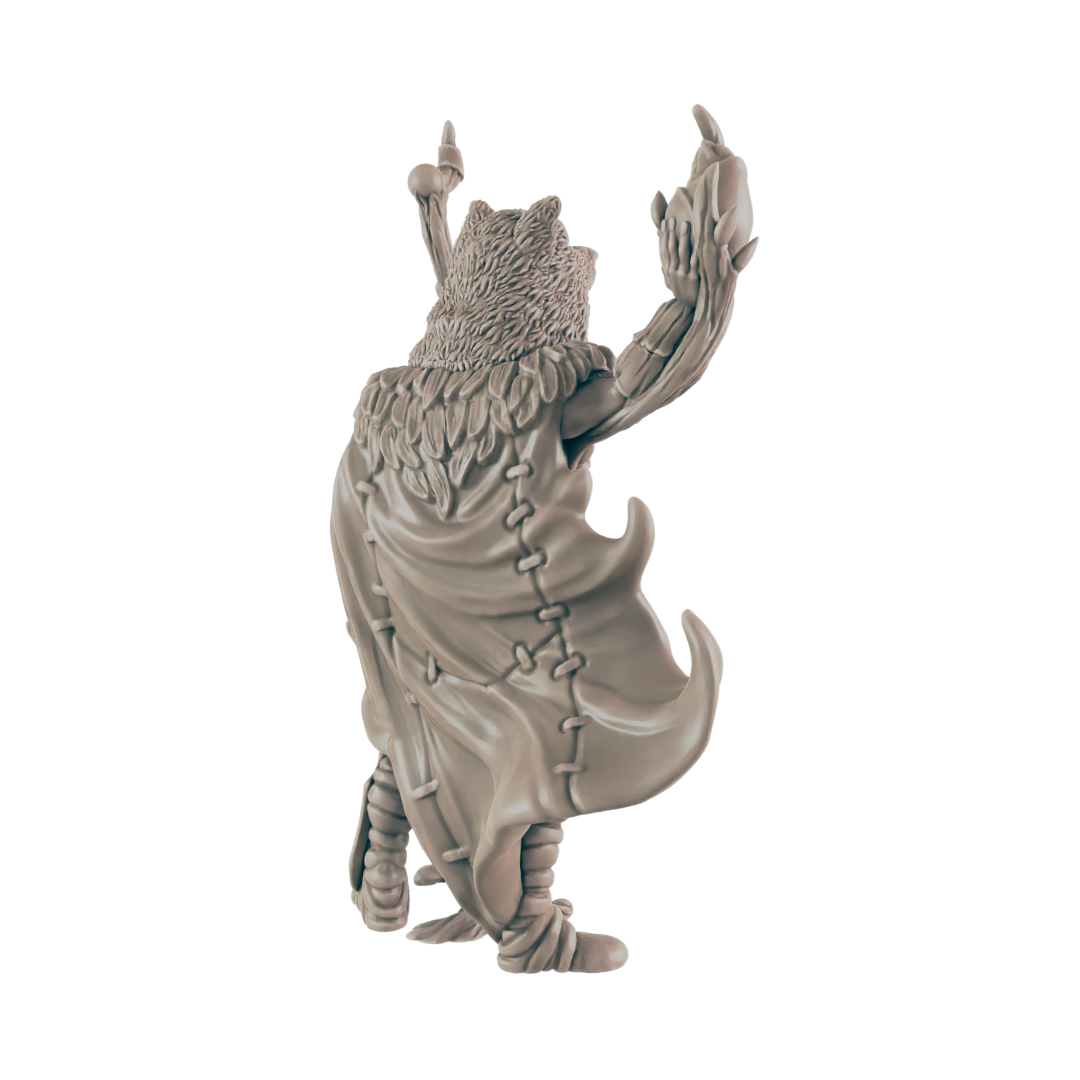 Druid Human Male - Everyday Heroes - Minis - EC3D - - Dungeons & Dragons - RPG - Tabletop - EC3D - Miniature