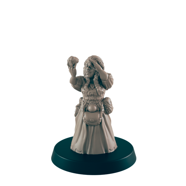 Demonkin Female Shop Keeper - Everyday Folk - Minis - EC3D - - Dungeons & Dragons - RPG - Tabletop - EC3D - Miniature