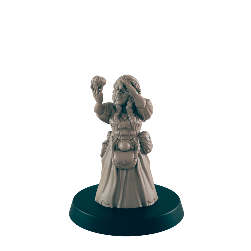 Demonkin Female Shop Keeper - Everyday Folk - Minis - EC3D - - Dungeons & Dragons - RPG - Tabletop - EC3D - Miniature