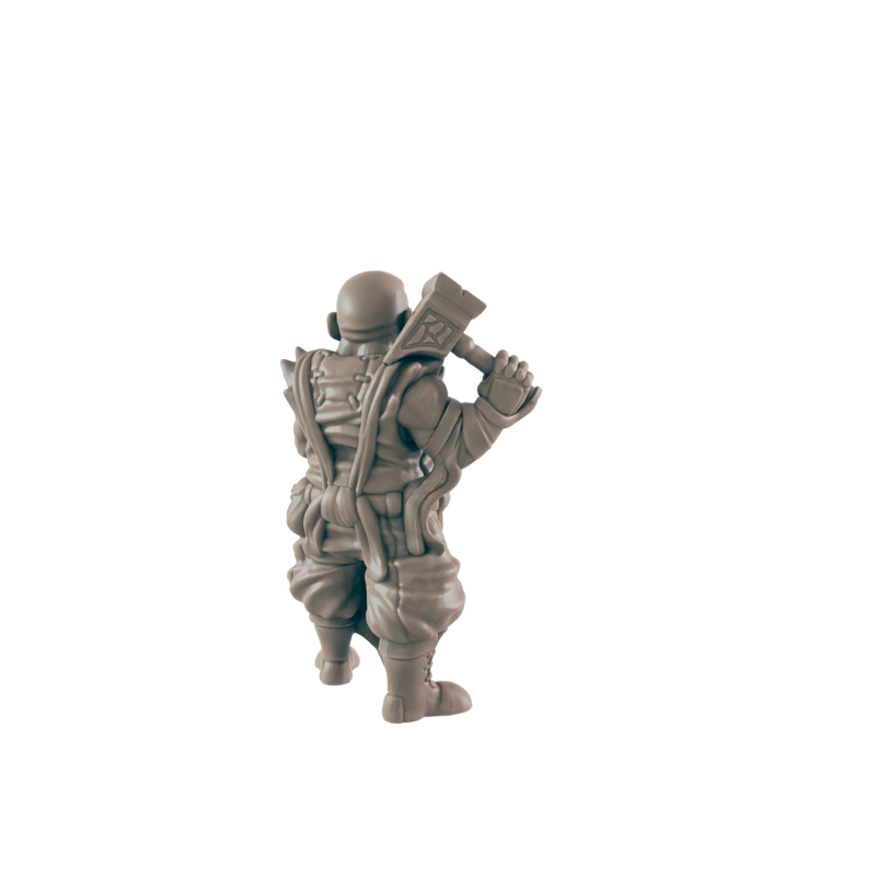 Dwarven Iron Twins Blacksmiths - Everyday Folk - Minis - EC3D - - Dungeons & Dragons - RPG - Tabletop - EC3D - Miniature