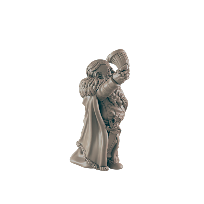 Dwarf Male Noble - Everyday Folk - Minis - EC3D - - Dungeons & Dragons - RPG - Tabletop - EC3D - Miniature