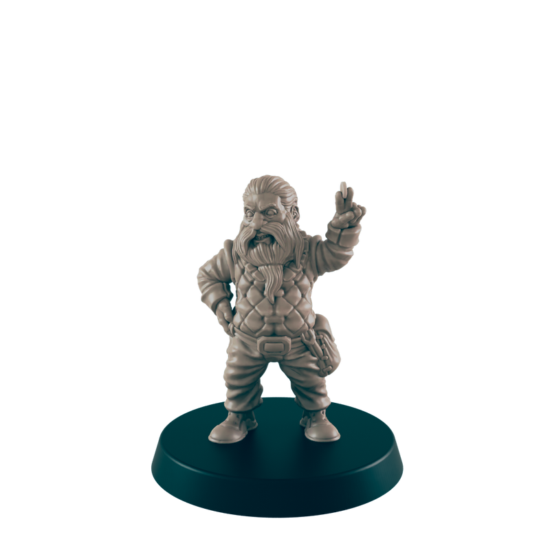 Dwarf Male Shopkeeper - Everyday Folk - Minis - EC3D - - Dungeons & Dragons - RPG - Tabletop - EC3D - Miniature