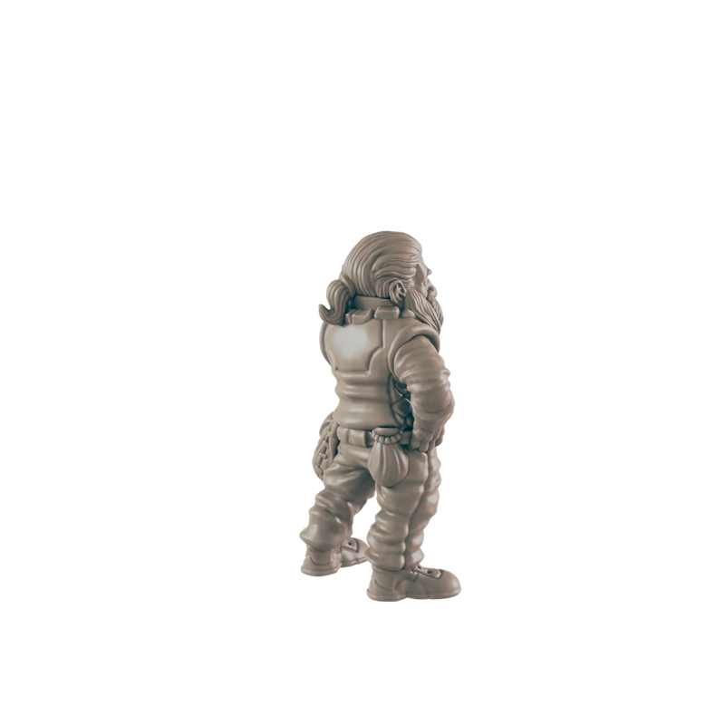 Dwarf Male Shopkeeper - Everyday Folk - Minis - EC3D - - Dungeons & Dragons - RPG - Tabletop - EC3D - Miniature