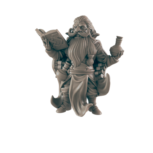 Sorcerer Dwarf Male - Everyday Heroes - Minis - EC3D - - Dungeons & Dragons - RPG - Tabletop - EC3D - Miniature