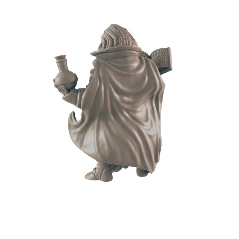 Sorcerer Dwarf Male - Everyday Heroes - Minis - EC3D - - Dungeons & Dragons - RPG - Tabletop - EC3D - Miniature