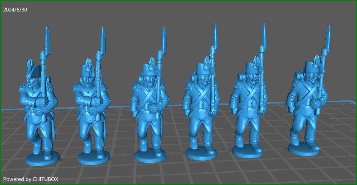 28mm Napoleonic French line in Egypt 1798-1801 Elites w bicorn - 6 minis