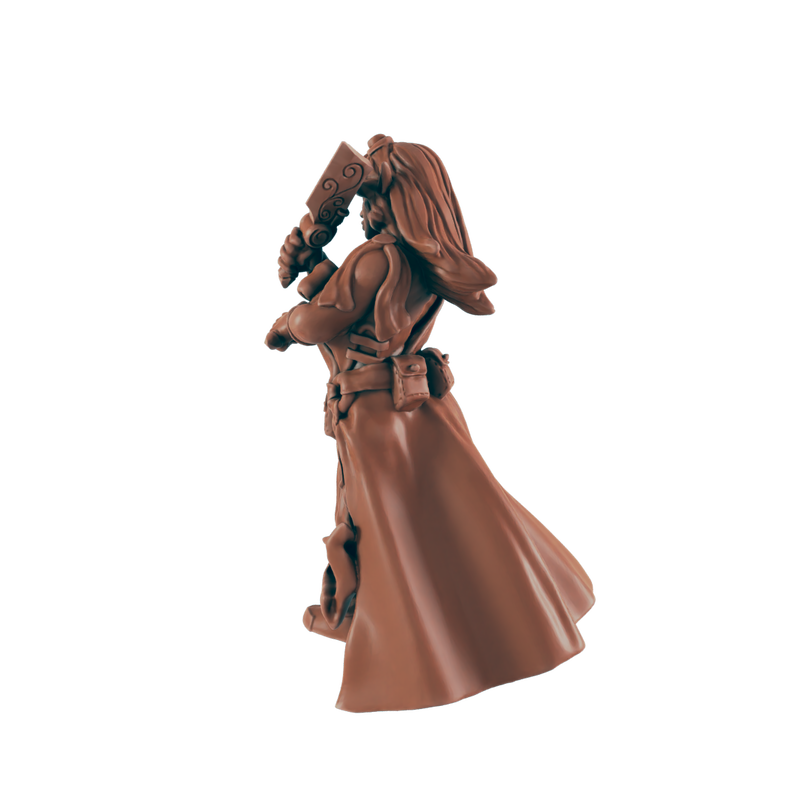 Elven Female Cutter - Bolts and Brimstone - Mini - EC3D - Steampunk - SciFi RPG