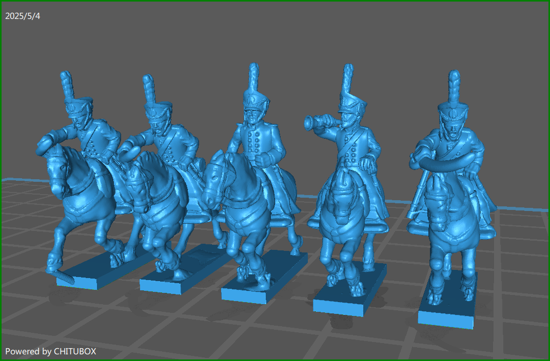 small 15mm w epic Russian horse Jaegers 1812-15 - 6 minis - MC Minis