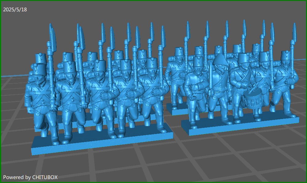 small 15mm w epic Austrian Grenzer btg 1805-15 - 6 Minis - MC Minis