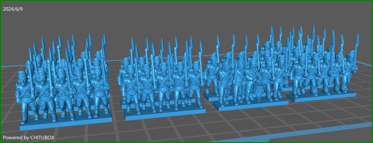 15mm "w epic size" Belgian Infantry btg - 10 strips