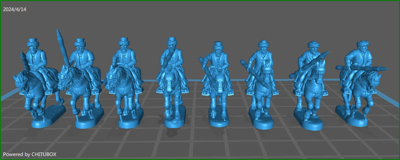 15mm "w epic size" Ottoman Mameluk Cavalry w lances - 11 minis