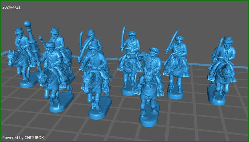 15mm "w epic size" Ottoman Mameluk Cavalry w swords and firearms - 10 minis