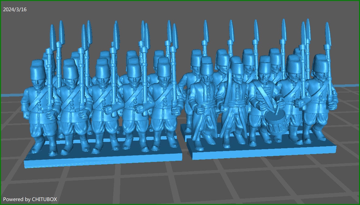 15mm "w epic size" Ottoman Nizam Btg - 4 strips