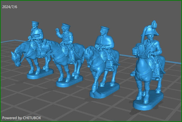 15mm "w epic size" Napoleonic Prussian Generals 2 - 4 minis